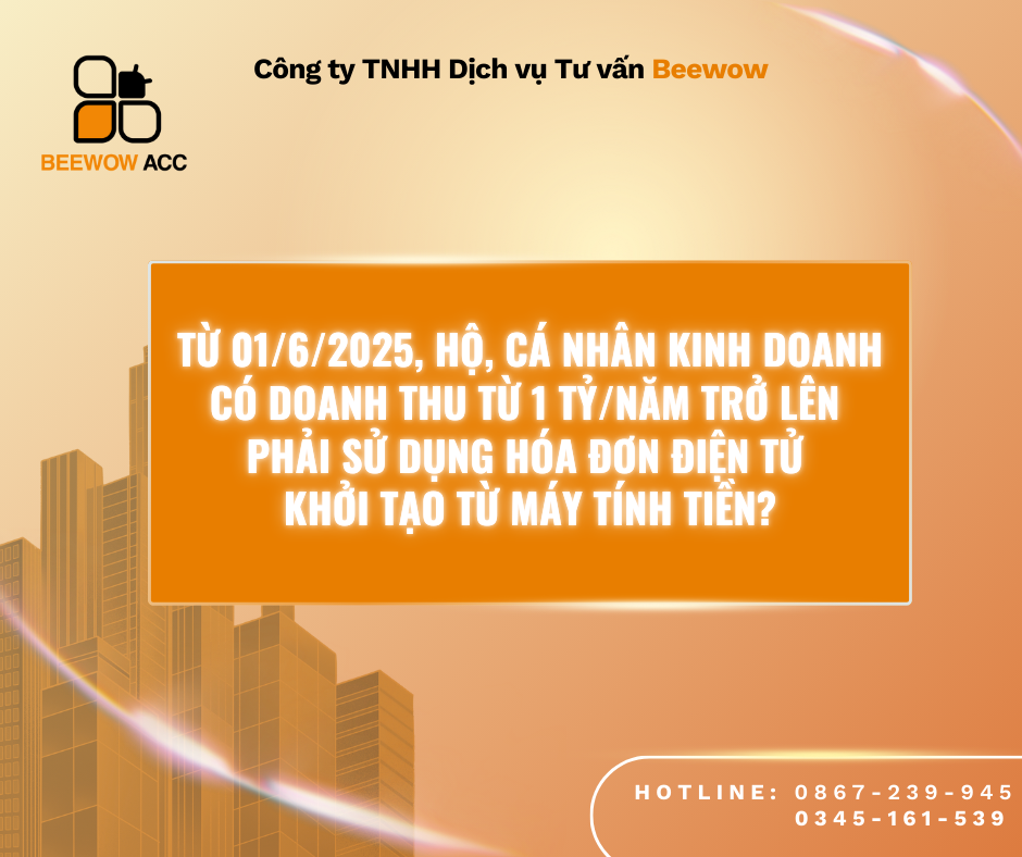 Từ 01/06/2025, hộ, cá nhân kinh doanh có doanh thu từ 1 tỷ/năm trở lên phải sử dụng hóa đơn điện tử khởi tạo từ máy tính tiền?